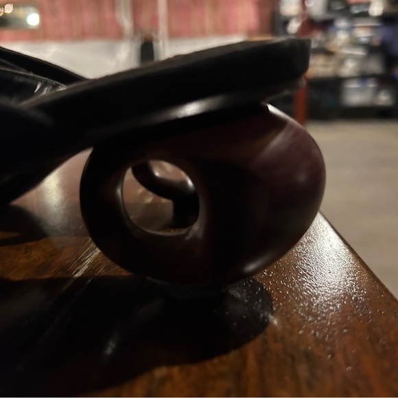 MNG Black Strappy Heels - Picture 3 of 6